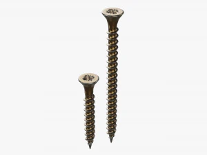 Wkręty do drewna 03 Model 3D