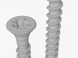 Wood Screws 03 Modelo 3D
