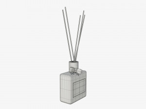Air refresher bottle with sticks 01 3D-Modell