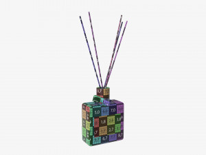 Air refresher bottle with sticks 01 3D-Modell