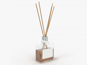 Air refresher bottle with sticks 01 3D-Modell