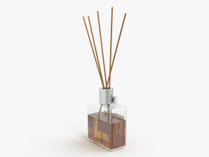 Air refresher bottle with sticks 01 3D-Modell