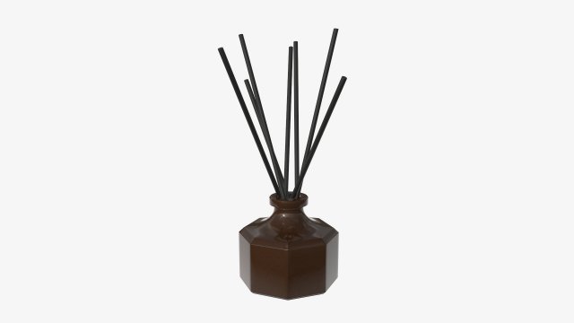 Air refresher bottle with sticks 02 3D Model .c4d .max .obj .3ds .fbx .stl .blend 