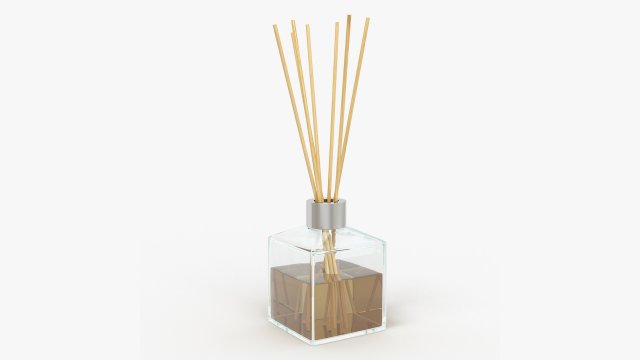 Air refresher bottle with sticks 03 Modelo 3D .c4d .max .obj .3ds .fbx .stl .blend 