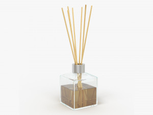 Air refresher bottle with sticks 03 3D Model