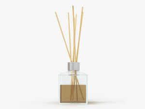 Air refresher bottle with sticks 03 Modelo 3D
