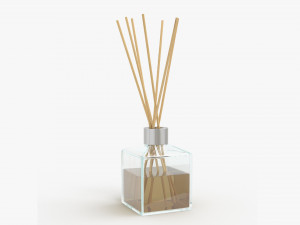 Air refresher bottle with sticks 03 Modelo 3D