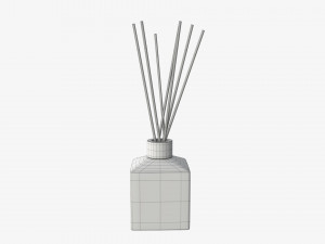 Air refresher bottle with sticks 03 Modelo 3D