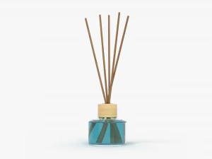 Air refresher bottle with sticks 04 3D Model