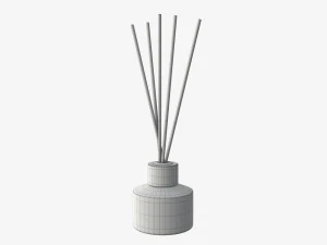 Air refresher bottle with sticks 04 3D Model