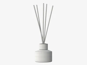 Air refresher bottle with sticks 04 3D Model