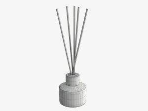 Air refresher bottle with sticks 04 3D Model