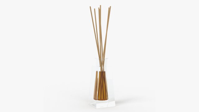 Air refresher bottle with sticks 05 Modelo 3D .c4d .max .obj .3ds .fbx .stl .blend 