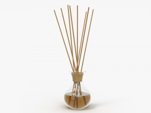 Air refresher bottle with sticks 06 Modelo 3D
