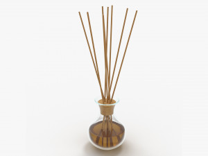 Air refresher bottle with sticks 06 Modelo 3D
