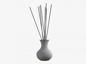 Air refresher bottle with sticks 06 Modelo 3D