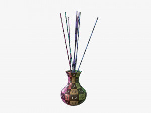 Air refresher bottle with sticks 06 Modelo 3D