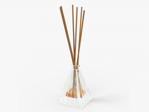 Air refresher bottle with sticks 07 3D Model