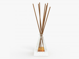 Air refresher bottle with sticks 07 Modelo 3D