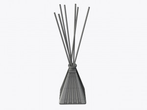 Air refresher bottle with sticks 07 Modelo 3D