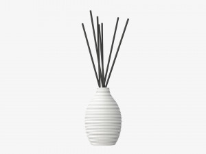 Air refresher bottle with sticks 08 Modelo 3D