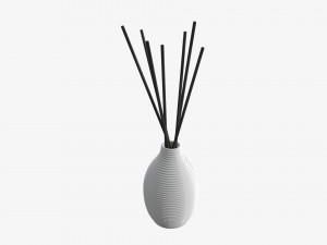 Air refresher bottle with sticks 08 Modelo 3D