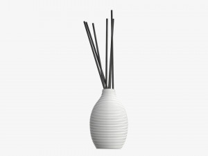 Air refresher bottle with sticks 08 Modelo 3D
