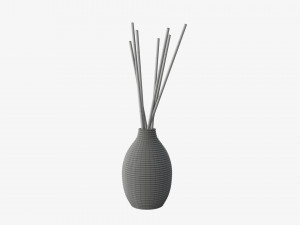 Air refresher bottle with sticks 08 Modelo 3D