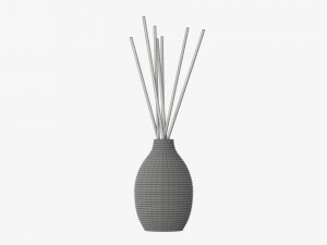 Air refresher bottle with sticks 08 Modelo 3D
