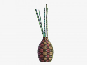 Air refresher bottle with sticks 08 Modelo 3D