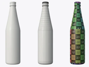 Beer bottle 01 3D Model