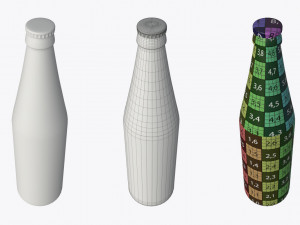 Beer bottle 01 3D Model
