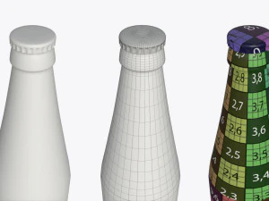 Beer bottle 01 3D Model