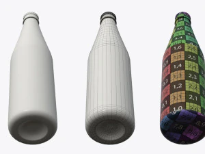 Beer bottle 01 3D Model