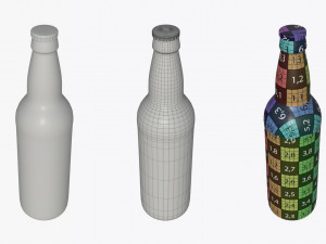 Beer bottle 02 Model 3D