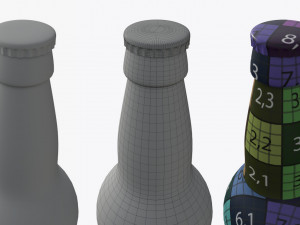 Beer bottle 02 Model 3D