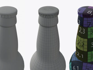 Beer bottle 02 3D Model