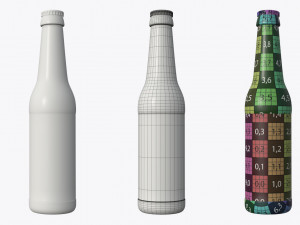 Beer bottle 03 Modelo 3D