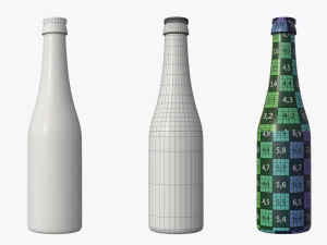 Beer bottle 04 3D Model