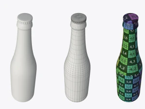 Beer bottle 04 3D Model