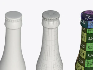 Beer bottle 04 3D Model