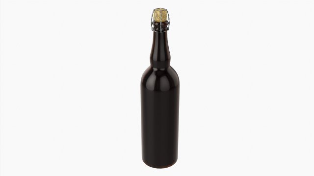 Beer bottle blank 3D Модель .c4d .max .obj .3ds .fbx .stl .blend 