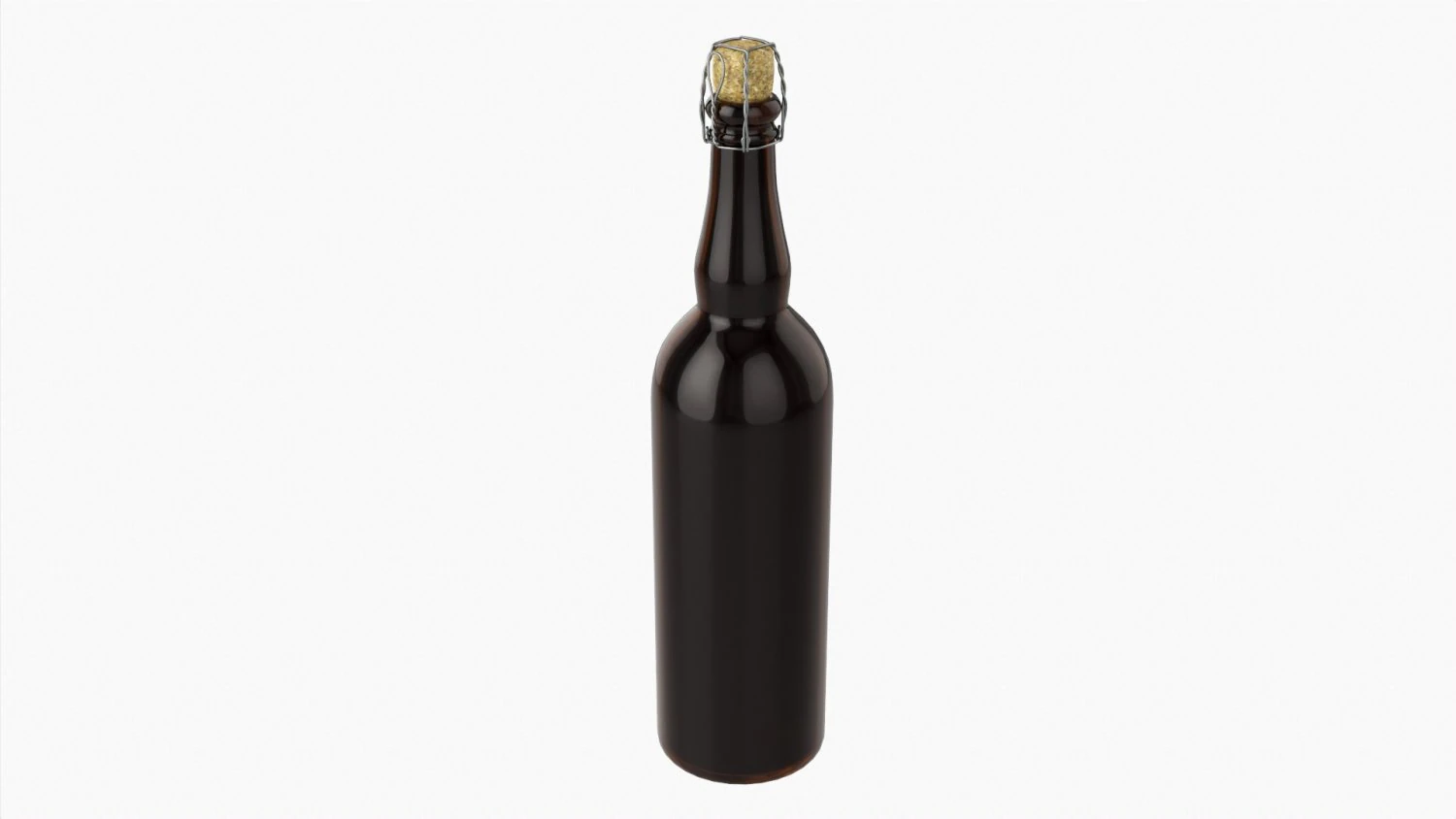 Beer bottle blank 3D Model .c4d .max .obj .3ds .fbx .stl .blend