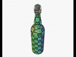 Beer bottle blank 3D Модель