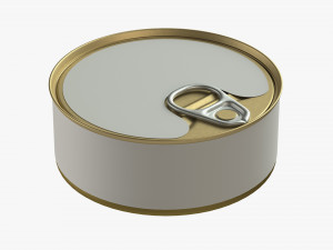 Canned food round tin metal aluminum can 01 3D मॉडल