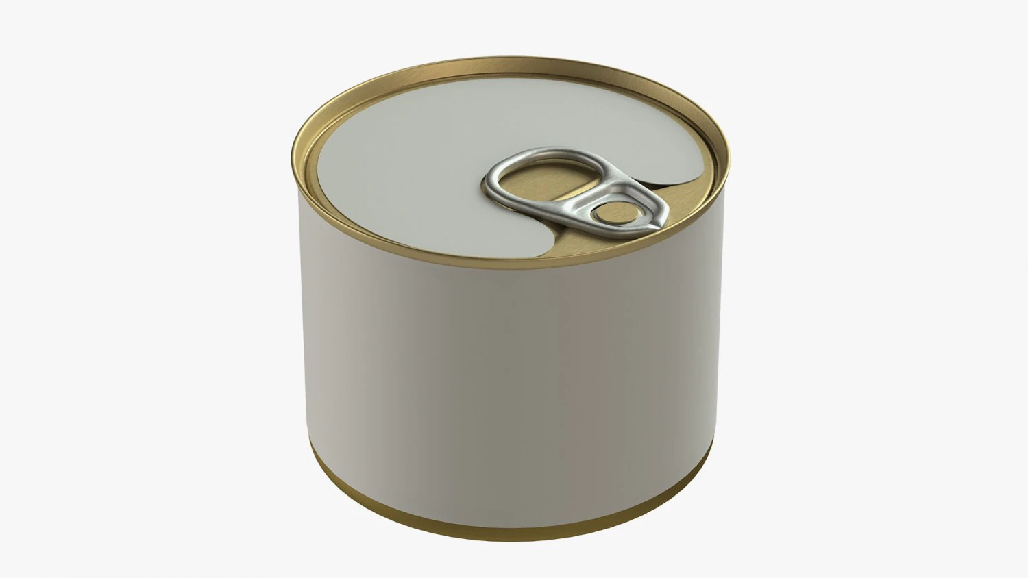 Canned food round tin metal aluminum can 04 3D Model .c4d .max .obj .3ds .fbx .stl .blend