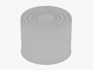 Canned food round tin metal aluminum can 04 3D Model