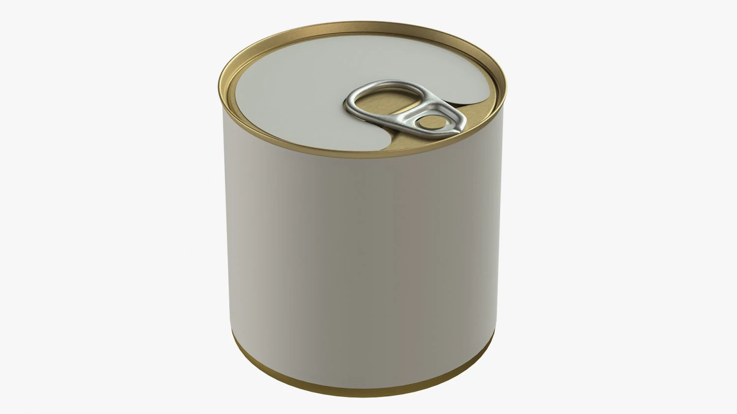 Canned food round tin metal aluminum can 05 3D Model .c4d .max .obj .3ds .fbx .stl .blend 