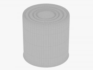 Canned food round tin metal aluminum can 05 3D Model
