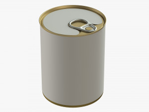 Canned food round tin metal aluminum can 06 Modelo 3D